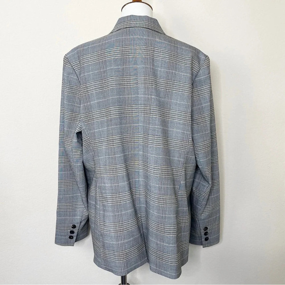 Lewit Gray Plaid Wool Blend Blazer - Picture 5 of 11
